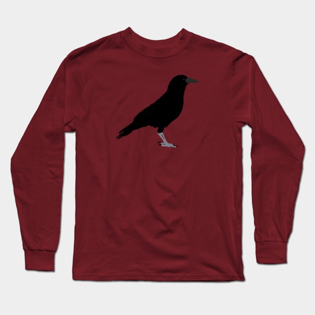 BLACK BIRD Long Sleeve T-Shirt by jcnenm